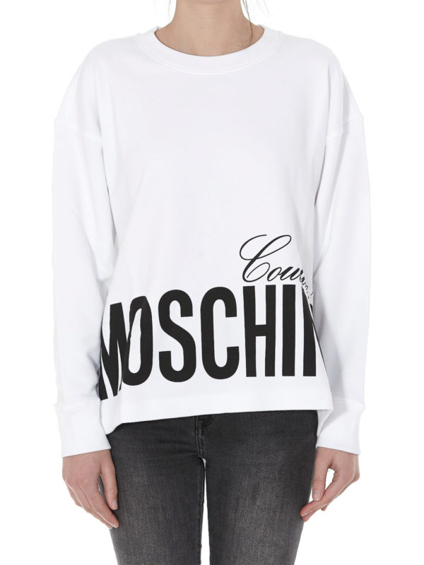 The Best Shops MOSCHINO: Felpe e maglie - Felpa asimmetrica con logo